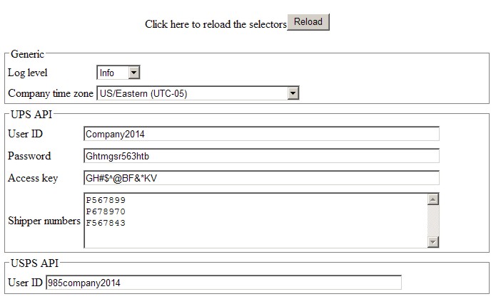 Generic Information and UPS API