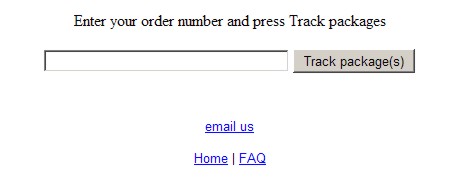 Track packages from the website